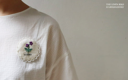 すみれのコースター　Sunny Thread刺繍キット