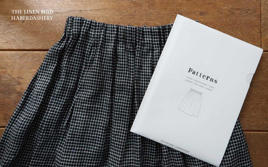 ウエストゴムのタックスカート　生地セット