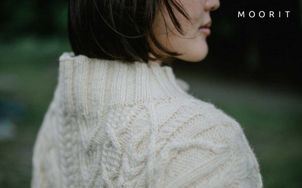 【再入荷】『CONTEMPORARY CABLES』オールオーバーケーブルカーディガン 糸セット