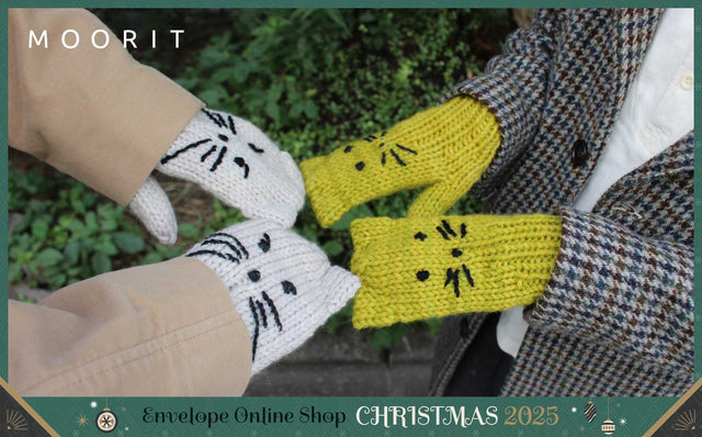 指先まであたたかい、ねこミトンキット