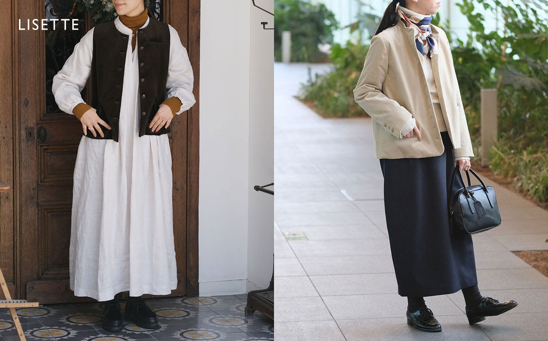 ショップスタッフが着る！コットンベルベットの服