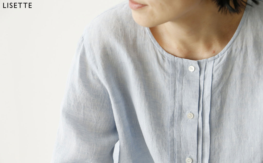涼しく着られる長袖ブラウス