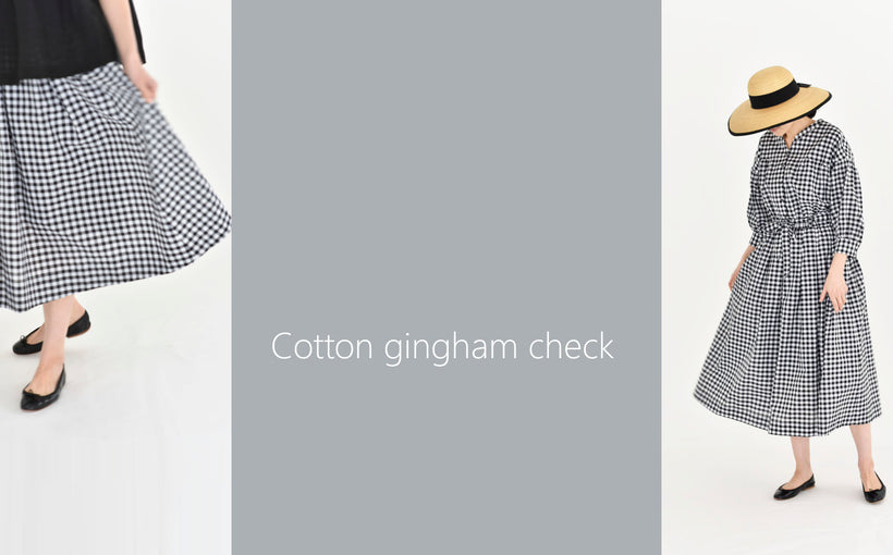 LISETTE-Cotton gingham check