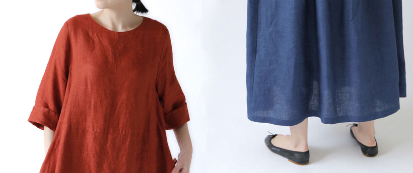 LISETTE-SOLBIATI社 色鮮やかなリネンのスカートとワンピース