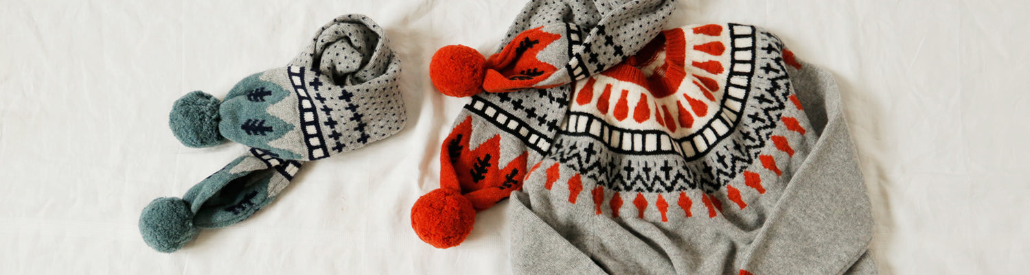 LISETTE-模様編みのジャカードニット