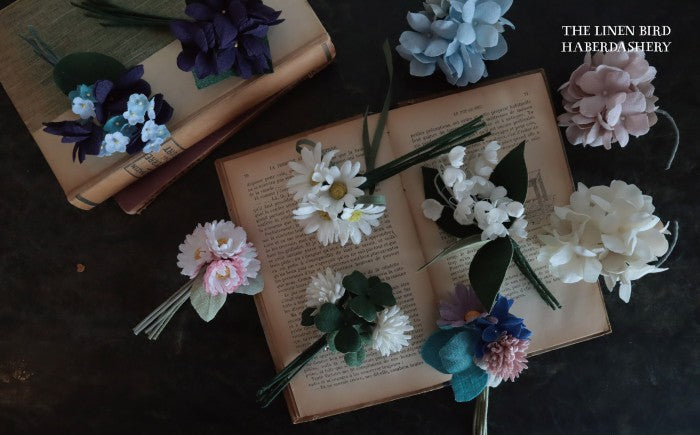 the linen bird haberdashery-俵谷敦子　リネンの花展 2022