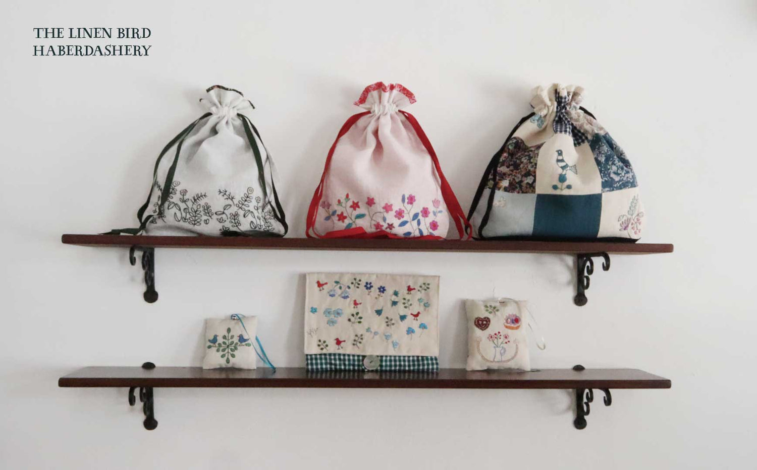 the linen bird haberdashery-懐かしくてあたたかい、botanicの絵刺繍
