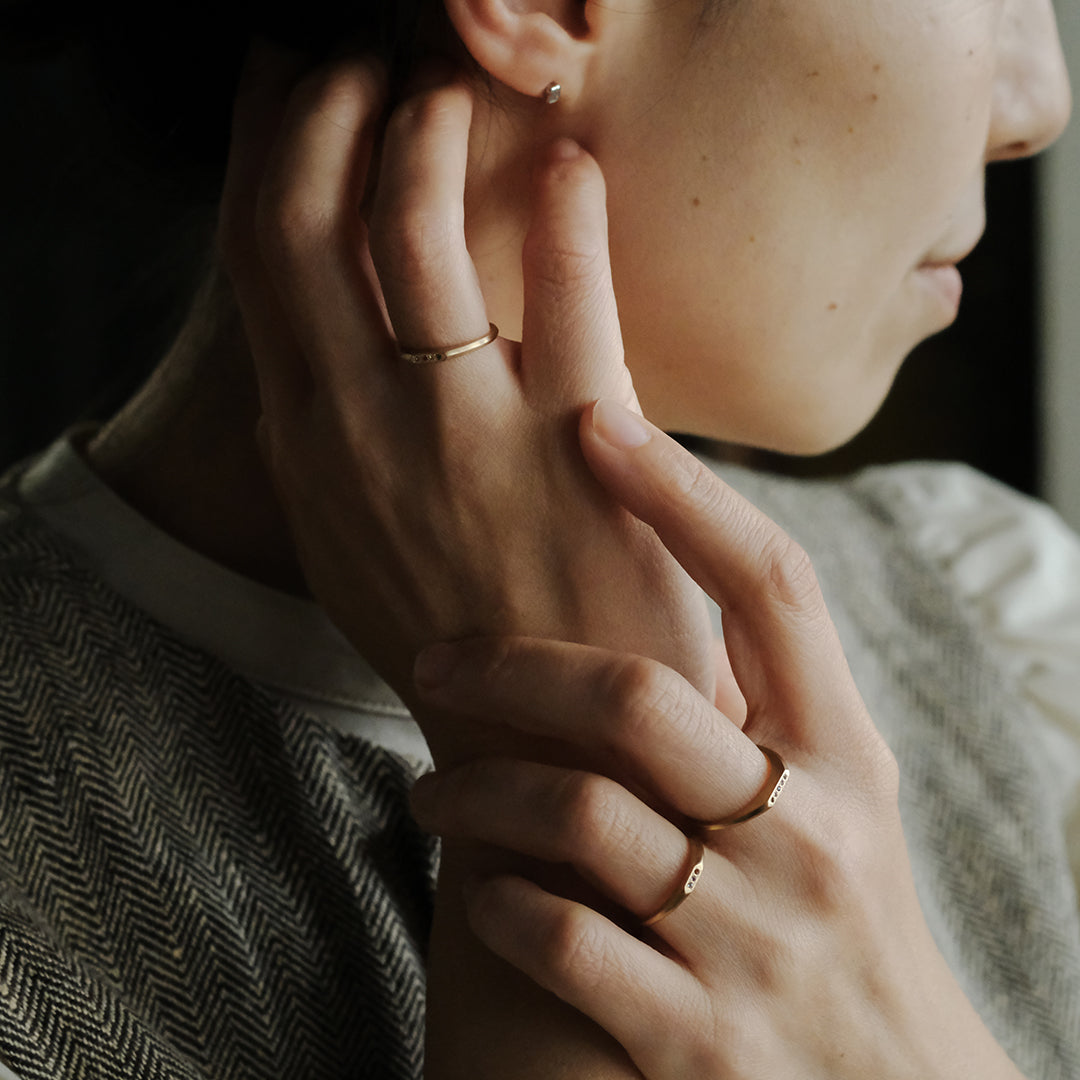 【受注商品】［cobaco］Birthstone Ring_signet