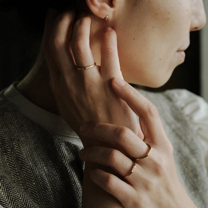 【受注商品】［cobaco］Birthstone Ring_signet