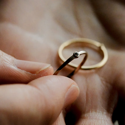 【受注商品】［cobaco］Birthstone Ring_matte