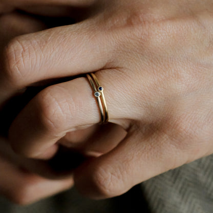 【受注商品】［cobaco］Birthstone Ring_matte