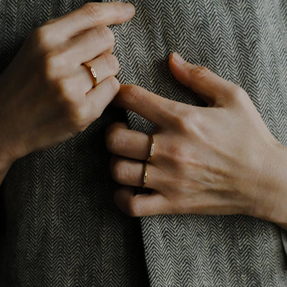 【受注商品】［cobaco］Birthstone Ring_signet