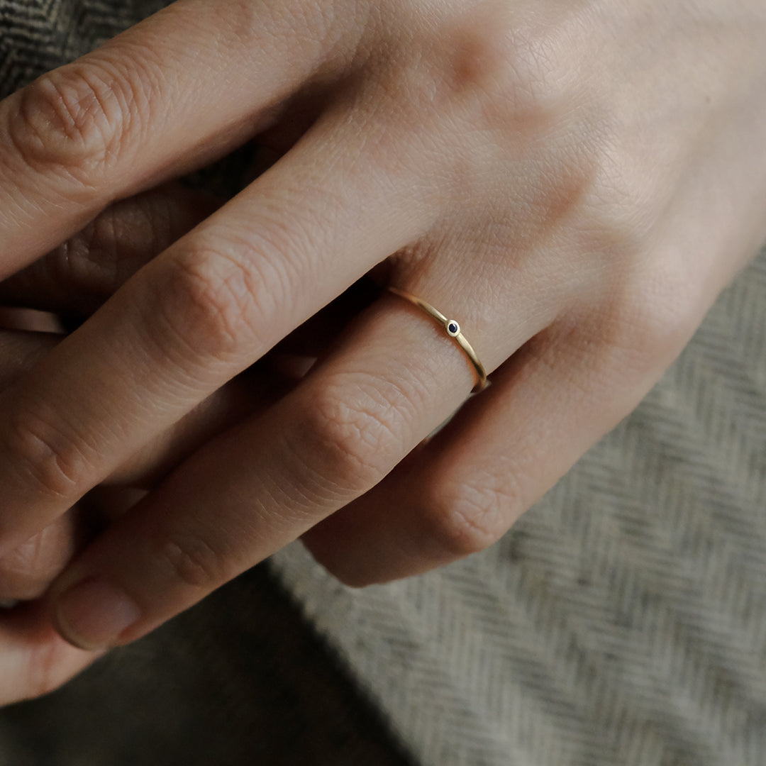 【受注商品】［cobaco］Birthstone Ring_matte