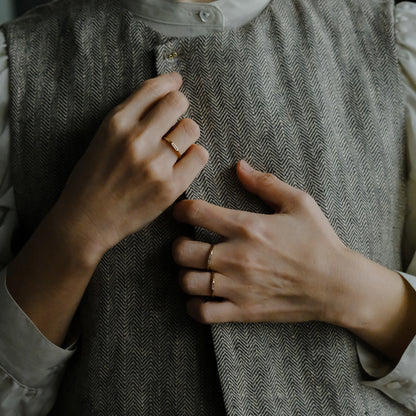 【受注商品】［cobaco］Birthstone Ring_signet