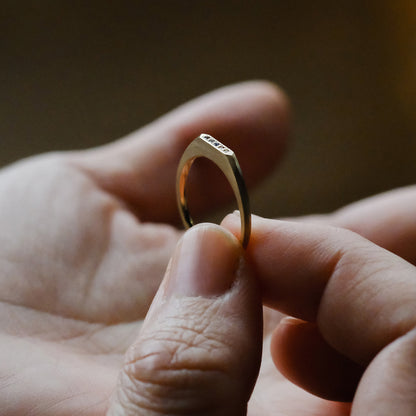 【受注商品】［cobaco］Birthstone Ring_signet