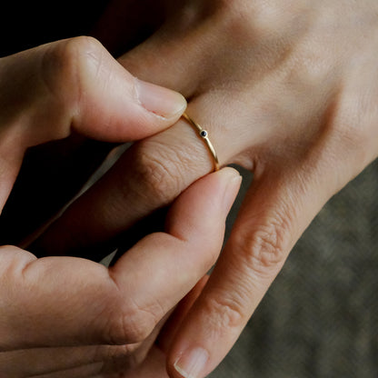 【受注商品】［cobaco］Birthstone Ring_matte