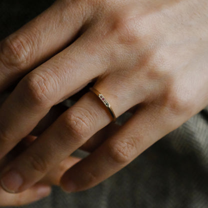 【受注商品】［cobaco］Birthstone Ring_signet