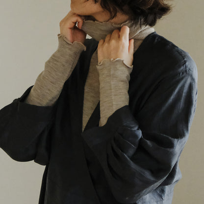 [me.wear]merino washable wool タートルネック