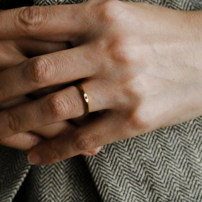 【受注商品】［cobaco］Birthstone Ring_signet