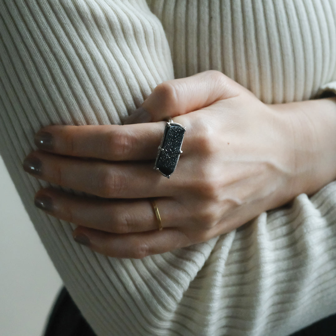 ［装身具LCF］オニキスジオードの指輪