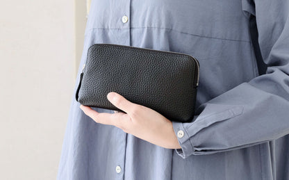 【受注商品】［STUDIO LA CAUSE］内縫いラウンドファスナー財布（L）WA075L EM