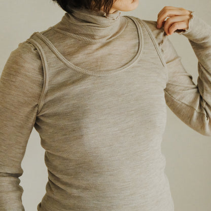 [me.wear]merino washable wool タートルネック
