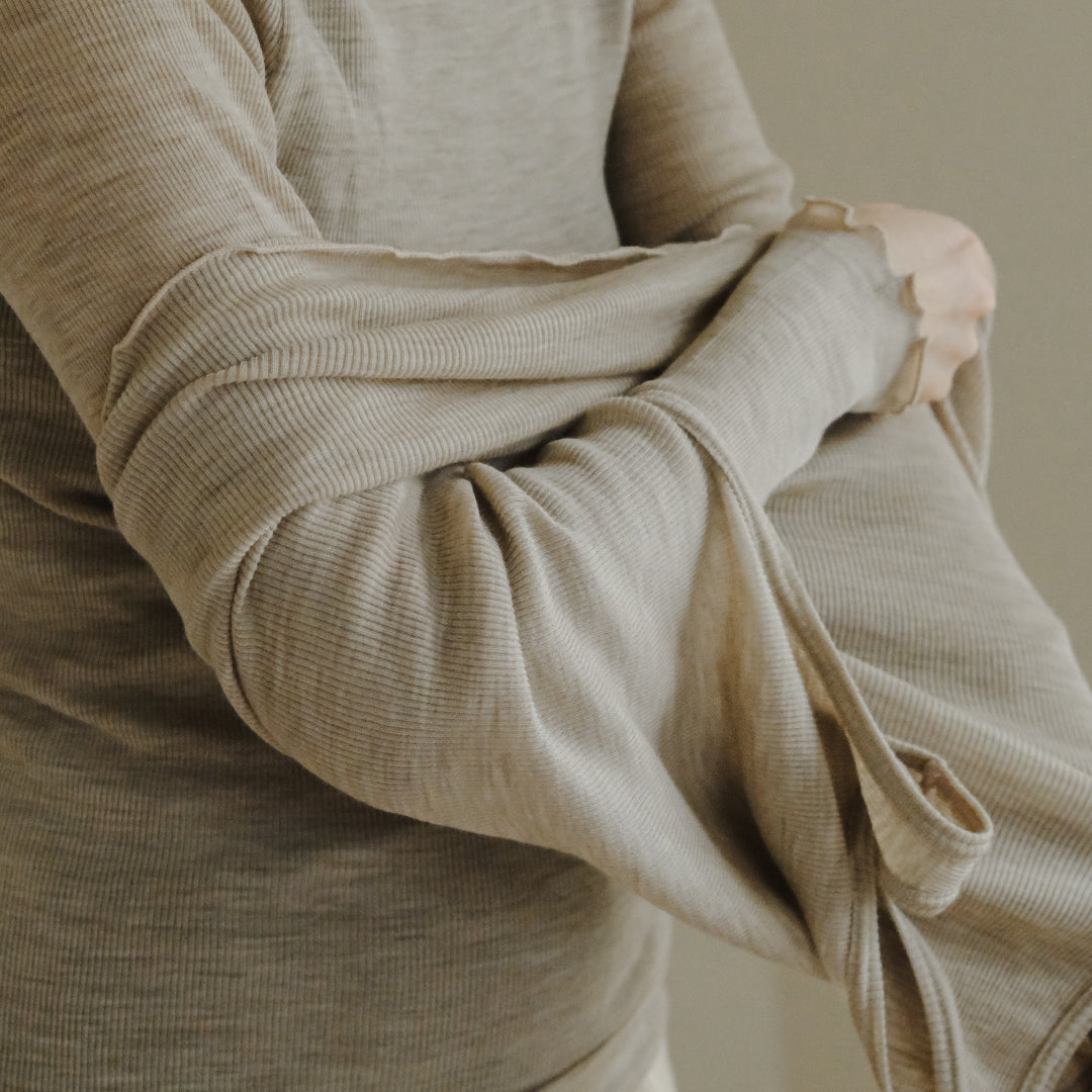 [me.wear]merino washable wool タートルネック