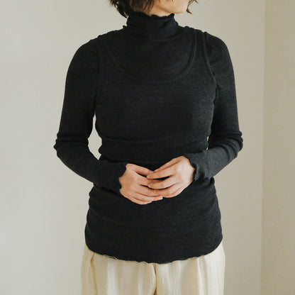 [me.wear]merino washable wool タートルネック