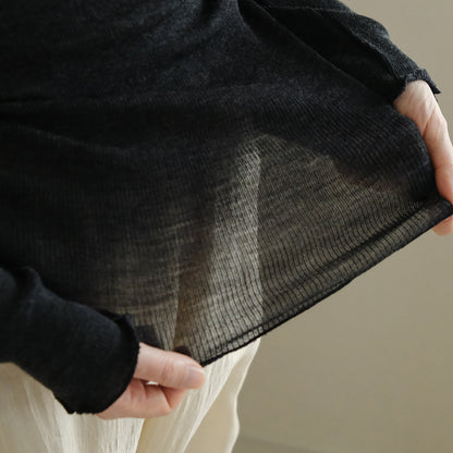 [me.wear]merino washable wool タートルネック