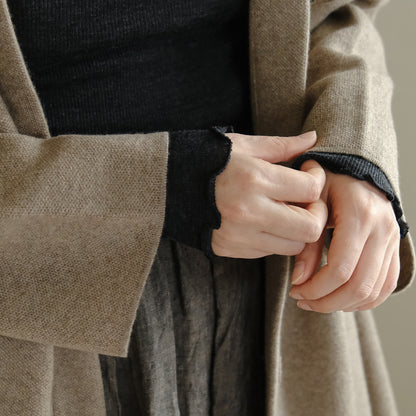 [me.wear]merino washable wool タートルネック