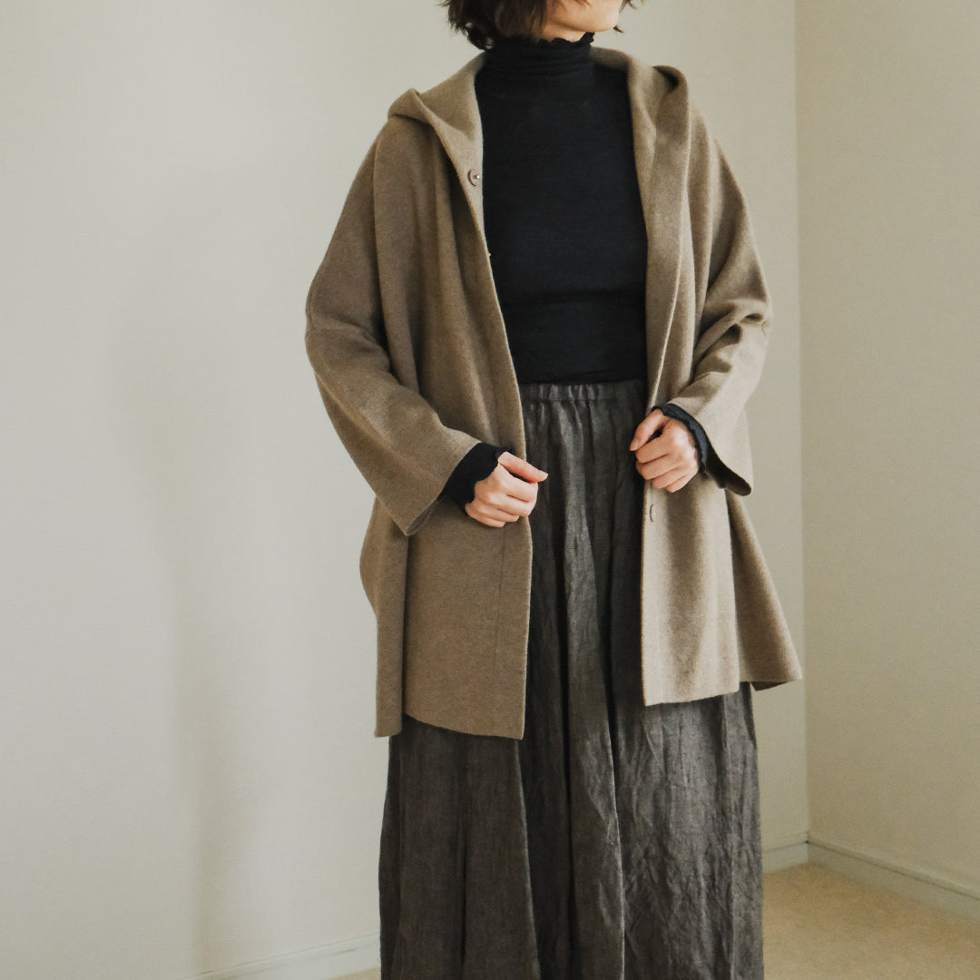[me.wear]merino washable wool タートルネック