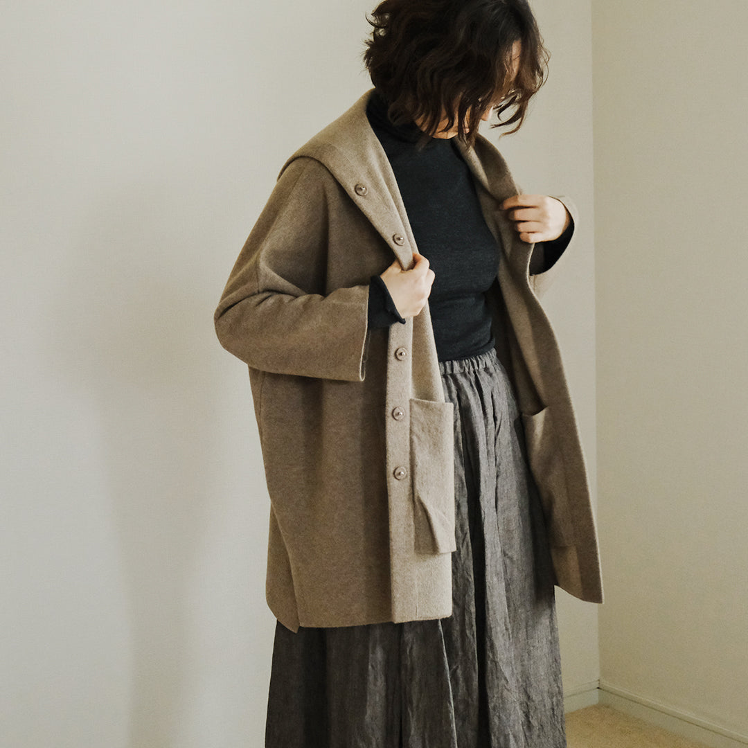 [me.wear]merino washable wool タートルネック