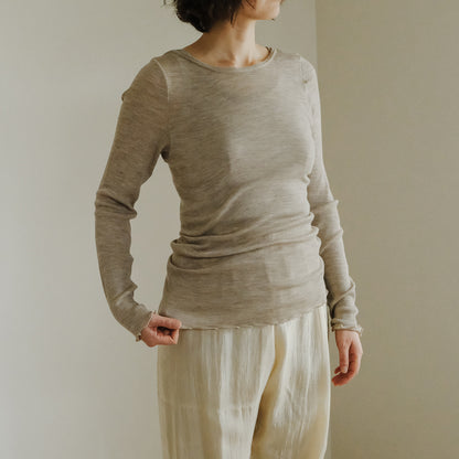[me.wear]merino washable wool ロングスリーブ