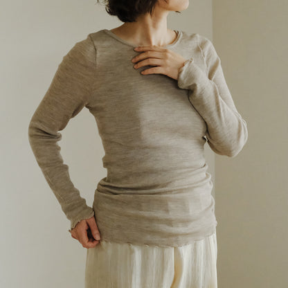 [me.wear]merino washable wool ロングスリーブ