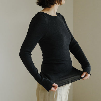 [me.wear]merino washable wool ロングスリーブ