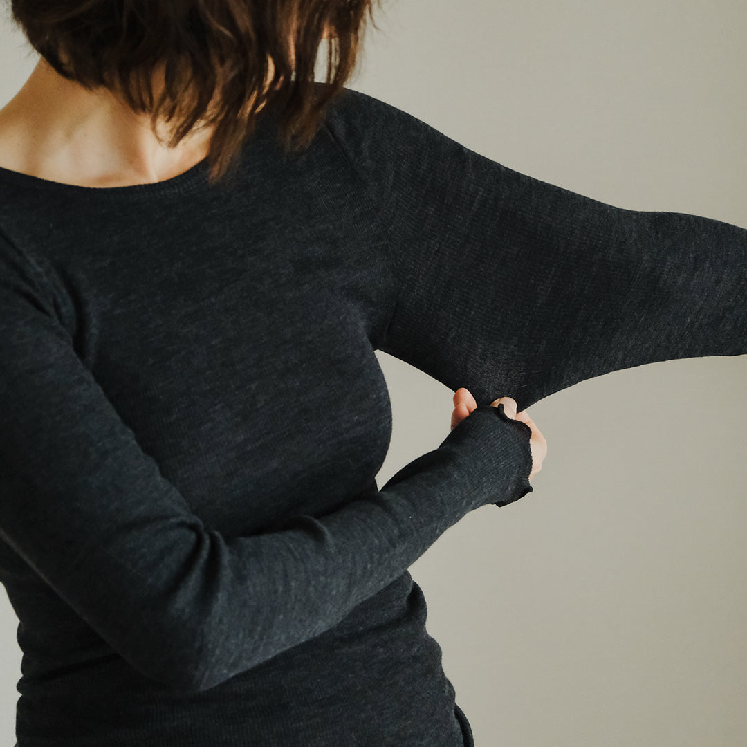[me.wear]merino washable wool ロングスリーブ
