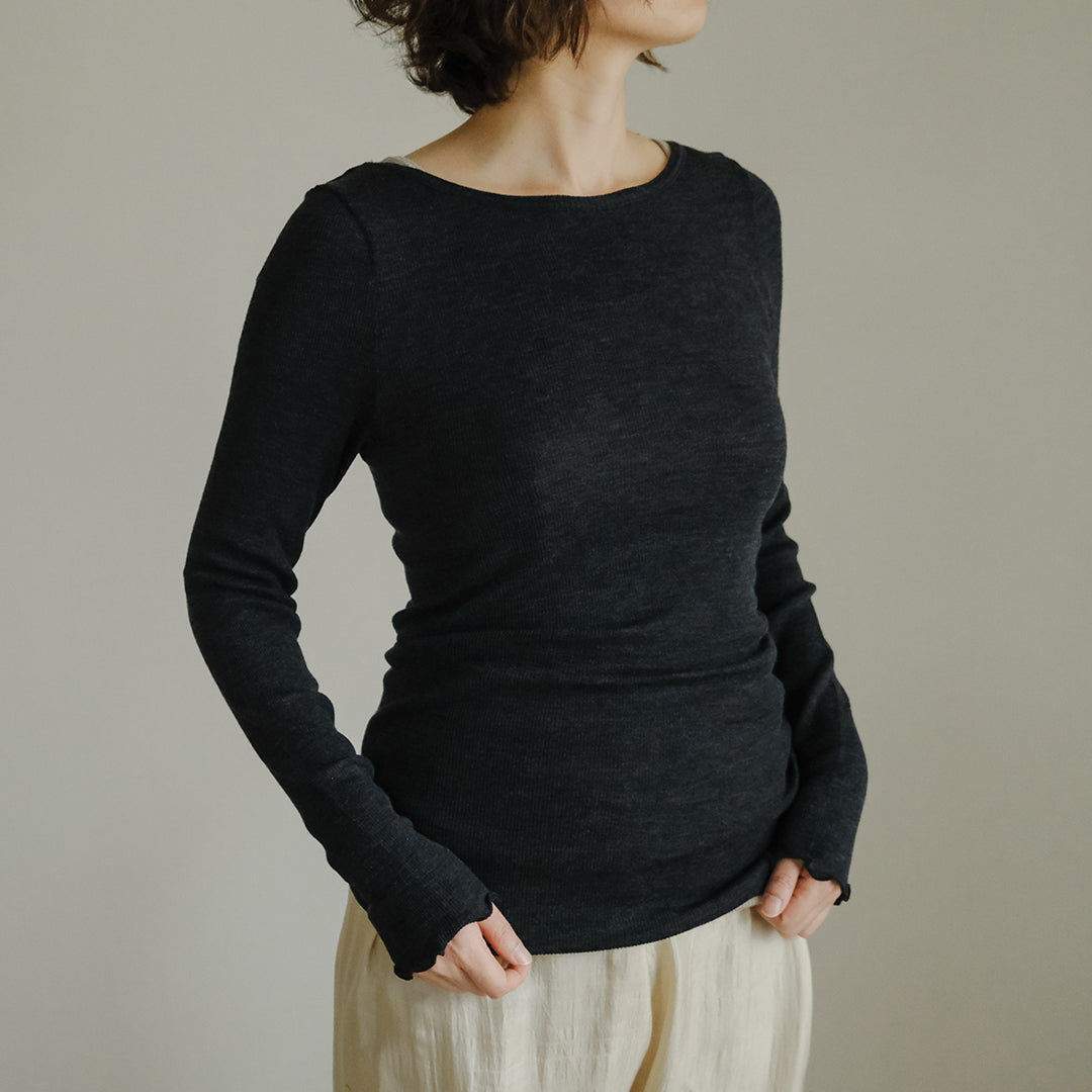 [me.wear]merino washable wool ロングスリーブ