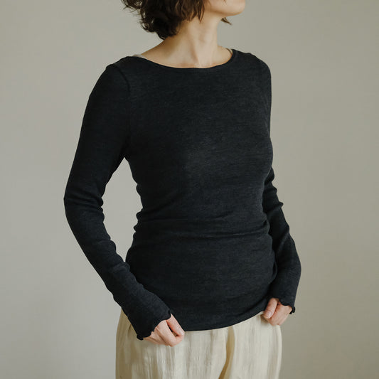 me.／merino washable wool ロングスリーブ（me-23308）
