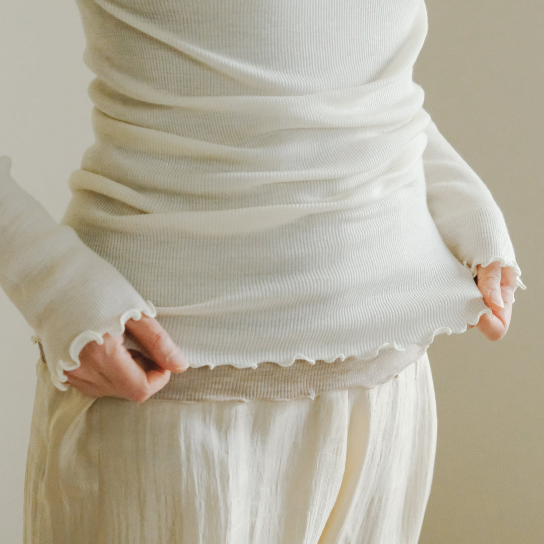 [me.wear]merino washable wool ロングスリーブ