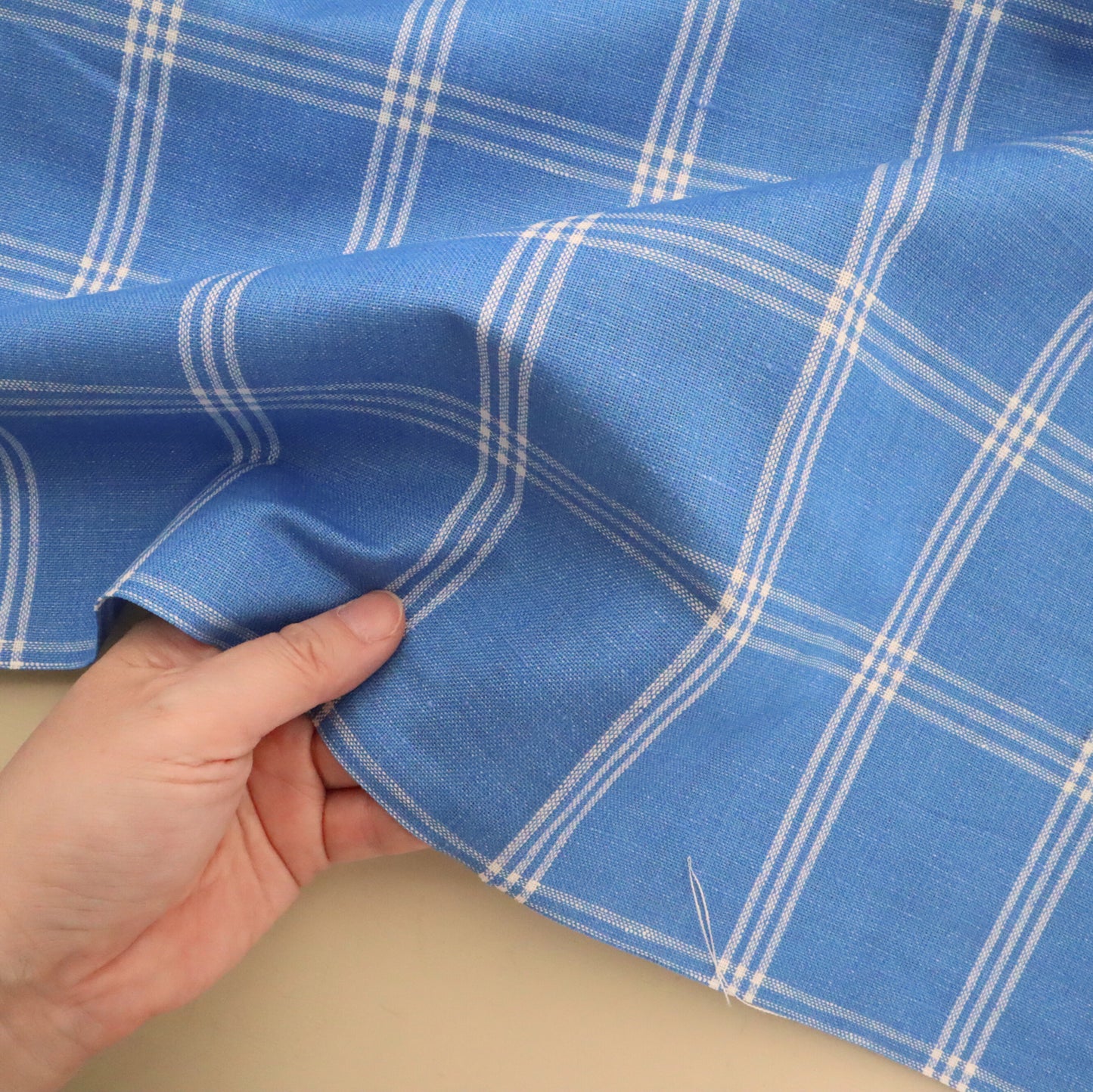 Siulas ネリンガ　ウィンドーペーンチェック　ブルー×ホワイト★