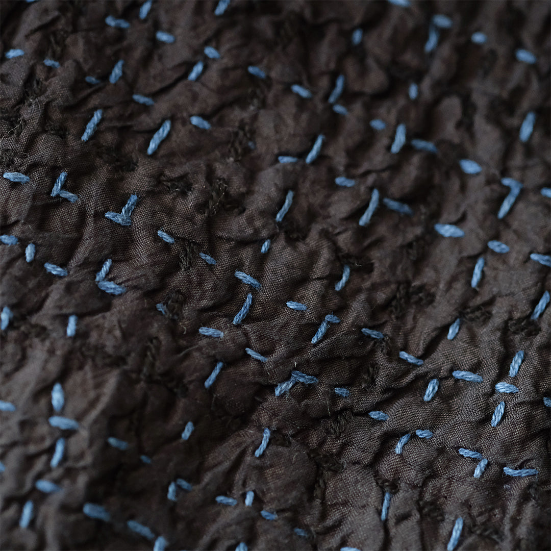 ［maku textiles］OKAMI 刺し子シルクコート