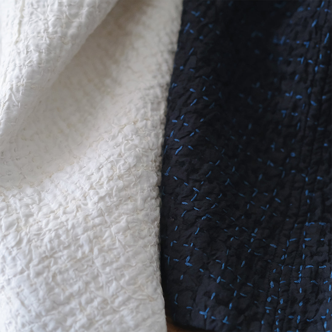 ［maku textiles］OKAMI 刺し子シルクコート