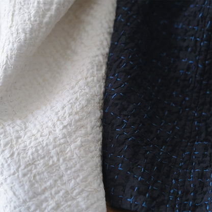 ［maku textiles］OKAMI 刺し子シルクコート