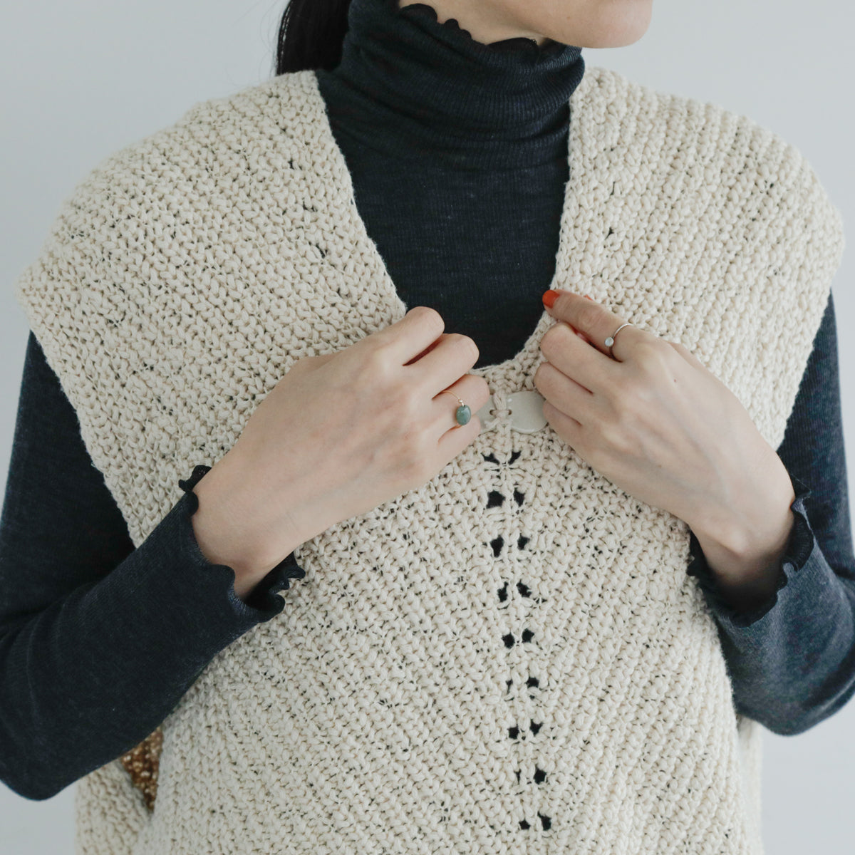 ONICA／Slub bubble Vest(Oni063)