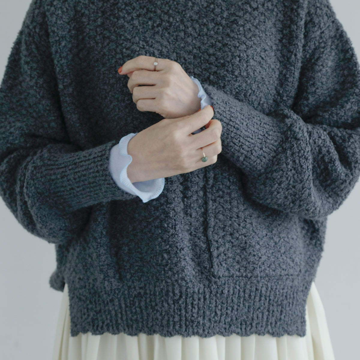 me.／merino washable wool ロングスリーブ（me-23308）