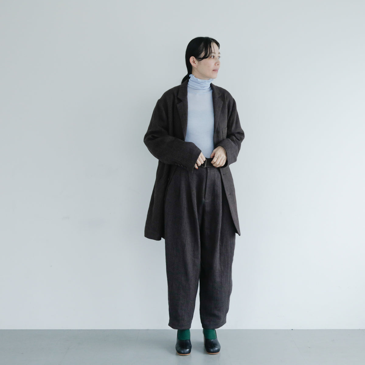 me.／merino washable wool タートルネック（me-23309）