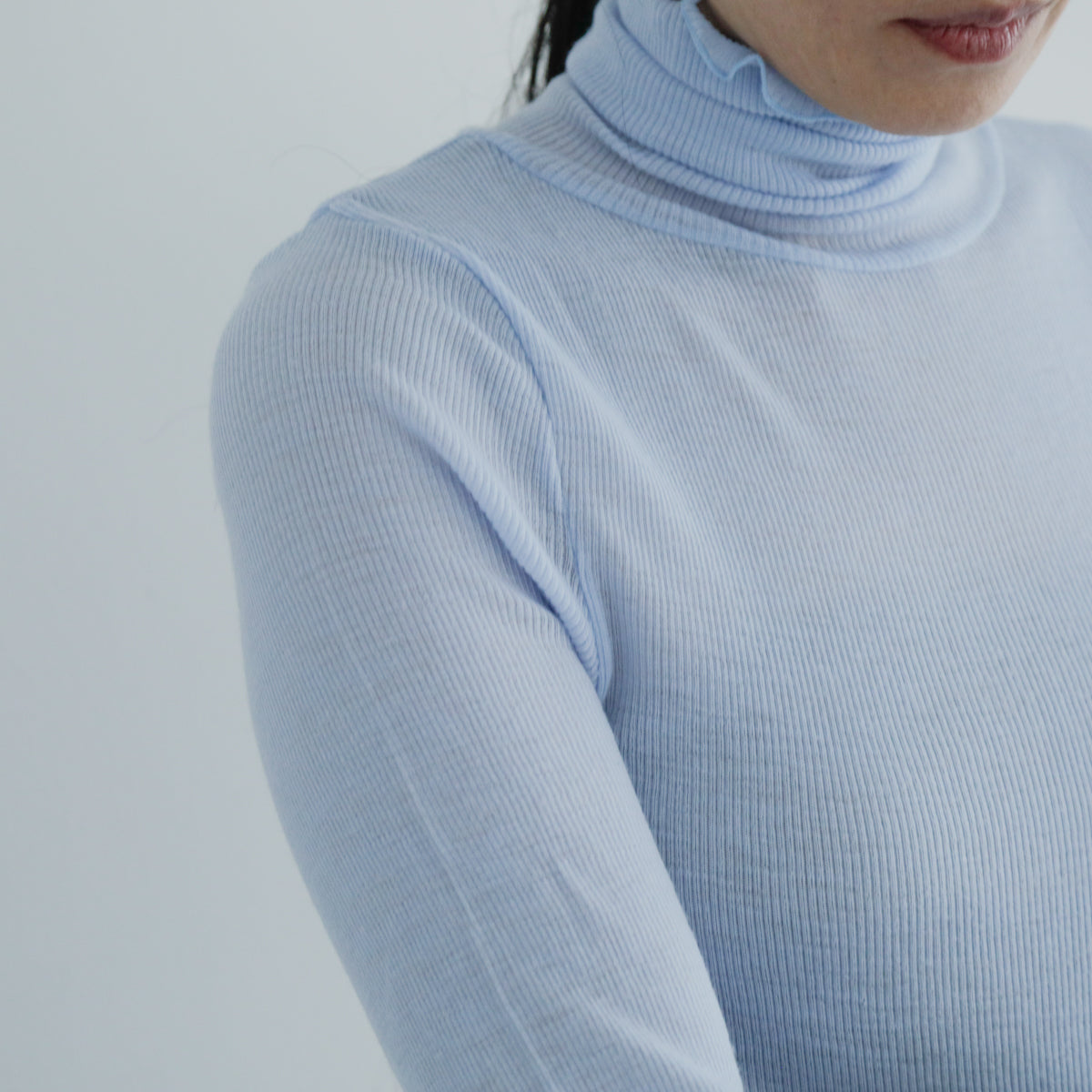 me.／merino washable wool タートルネック（me-23309）