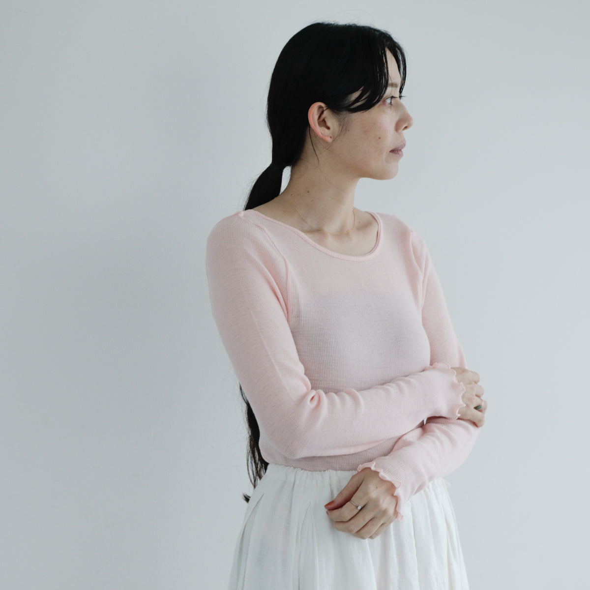 me.／merino washable wool ロングスリーブ（me-23308）