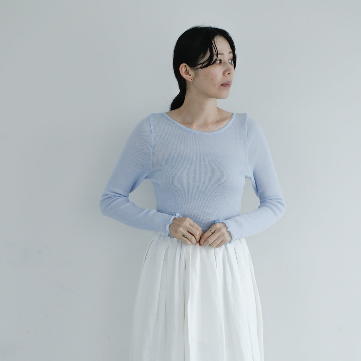 me.／merino washable wool ロングスリーブ（me-23308）