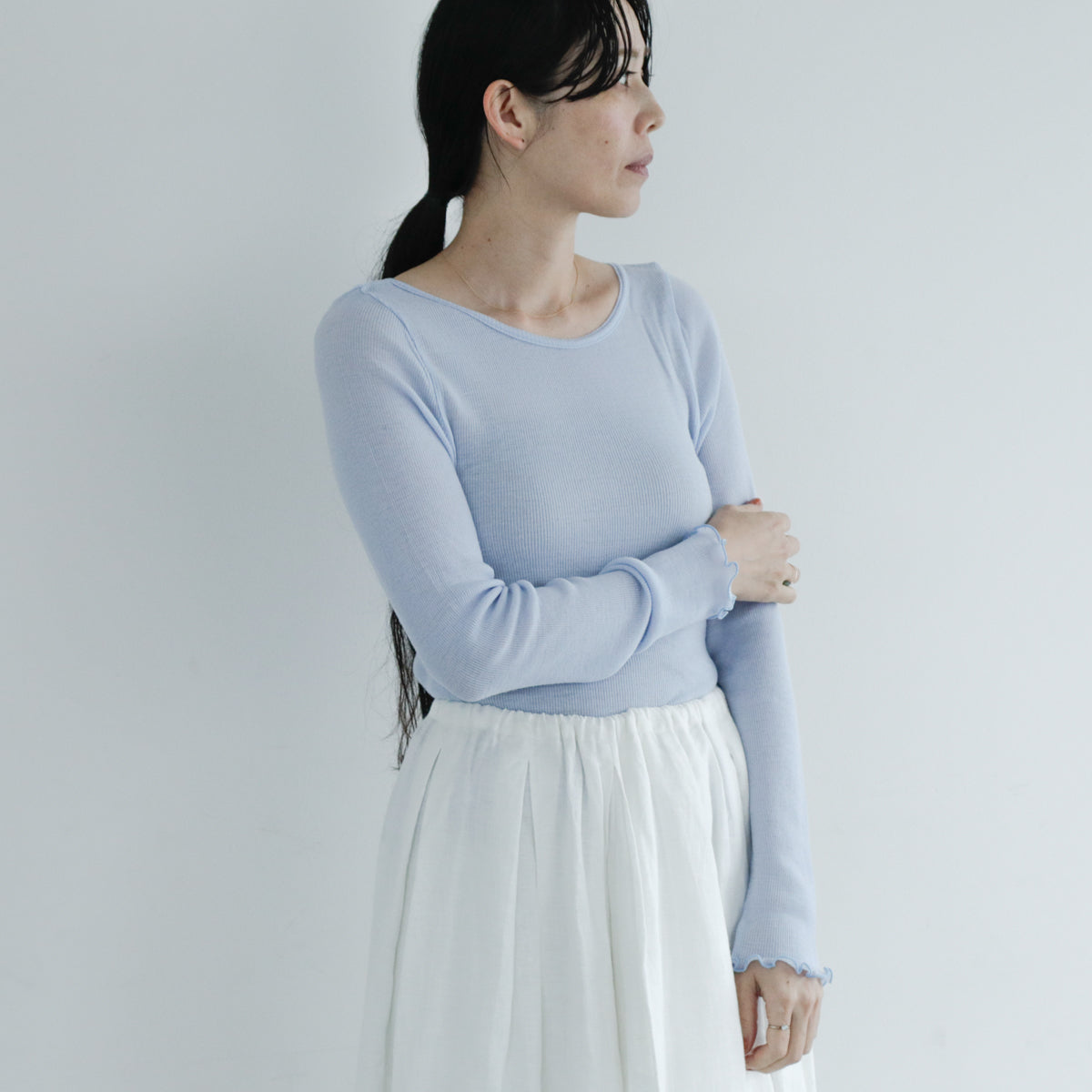 me.／merino washable wool ロングスリーブ（me-23308）